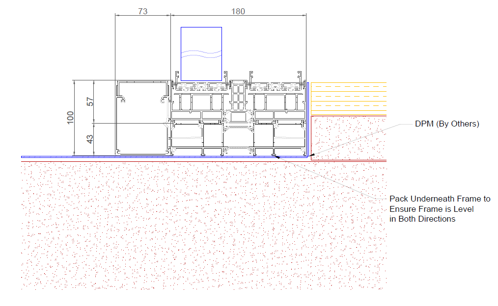 COR Vision Plus Sliding System with thermail break