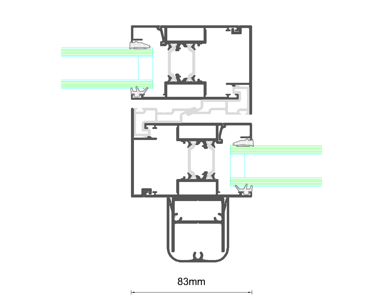 SMART Visoglide Plus Externally Reinforced Interlock - 83mm Wide